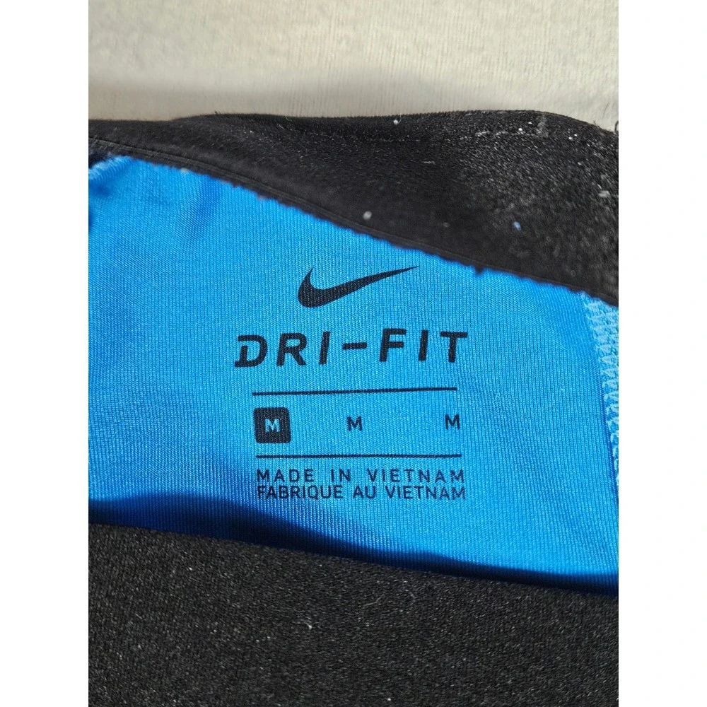 Nike‎ Pro Dri-FIT Womens Blue Camo Crop Leggings Training Tights Size M